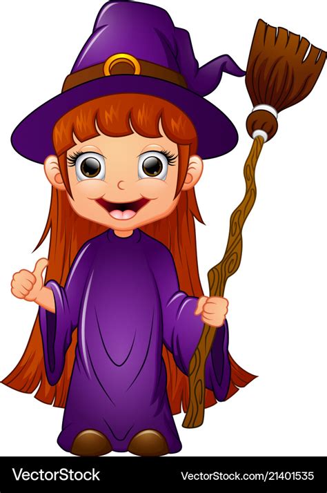 Little witch cartoon